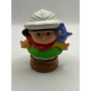 Fisher Price Little People Vintage Zookeeper Sonya Lee Safari Hat Scarf Bird